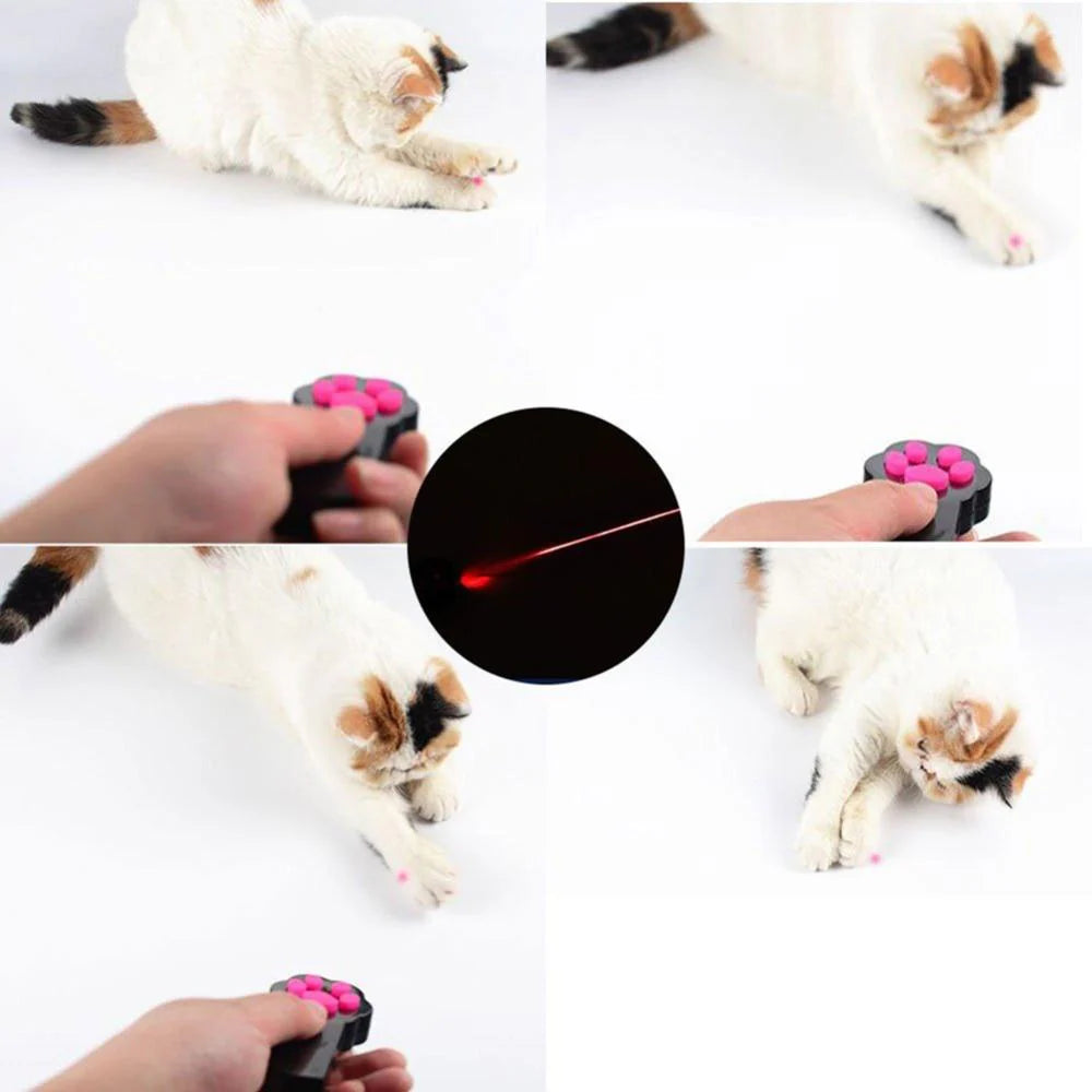 Paw Shaped Laser Pointer - The Ultimate Interactive Toy for Your Feline Friend!