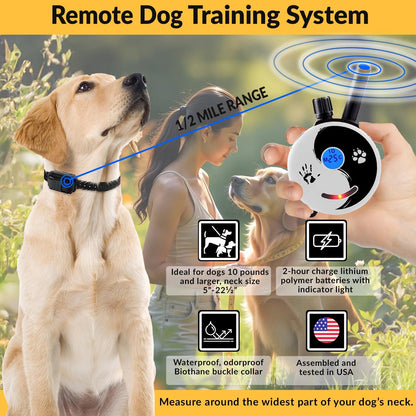 Transform Your Dog's Behavior with the E-Collar Mini ET-300 Remote Training Collar - Waterproof, Rechargeable, and Packed with Features for Effective Training